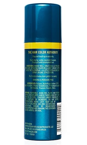 Miniatura 10 de Rita Hazan - Espray para retocar raíces y cubrir canas, color rubio, 2 onzas