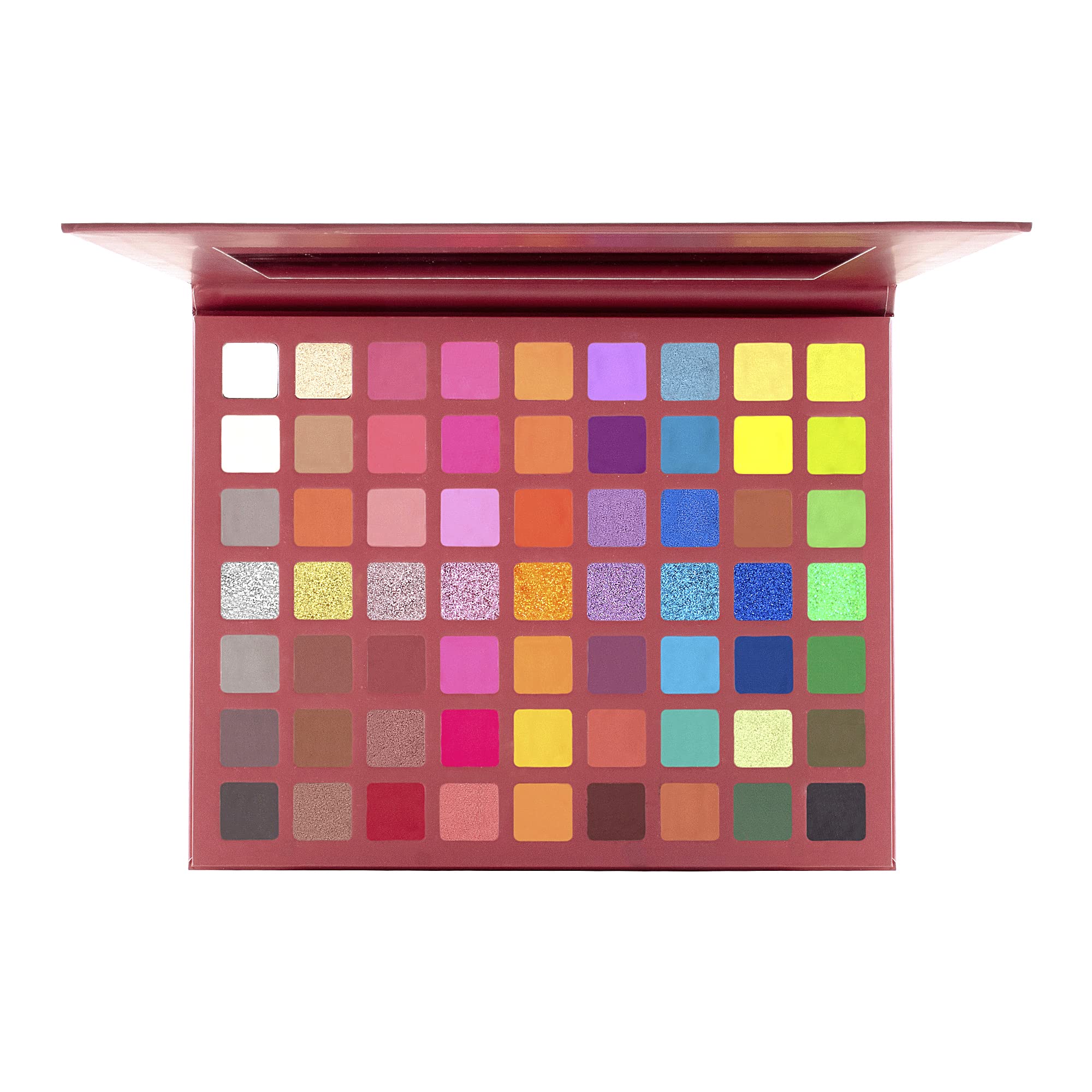 MARS Eyes Can Kill Eyeshadow Palette with 63 Bright Colors | Matte & Shimmer Finish,Highly Pigmented, Blendable and Buildable with Minimal Fallout (63.0 gm) (Multicolor)