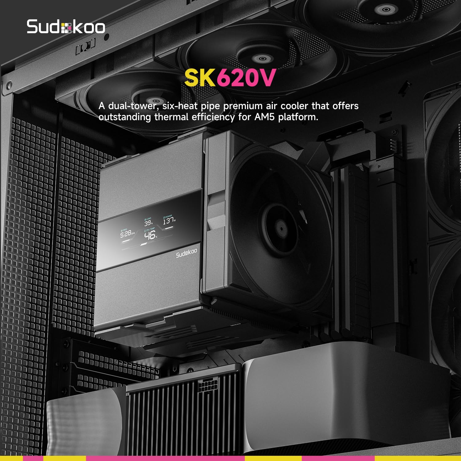 Amazon.com: Sudokoo SK620V CPU Air Cooler & Mounting Bracket Kit