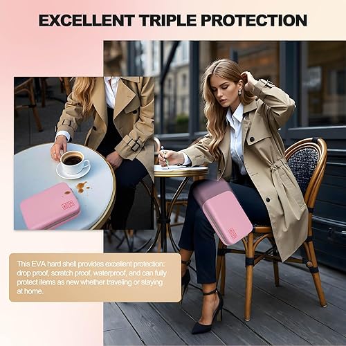 Miniatura 7 de Estuche organizador electrónico de viaje duro para cargadores de banco de energía, cables, unidad flash USB, tarjeta SD, electrónica y mochila,