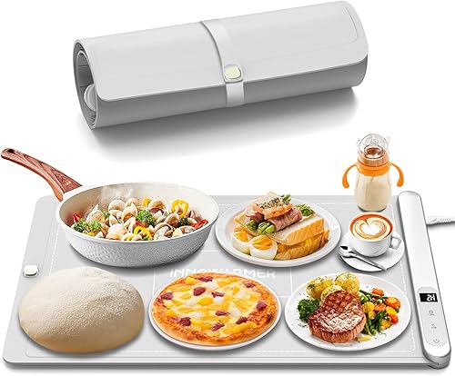 Ugrade - Tapete de calentamiento de superficie completa de grafeno, calentamiento rápido de 500 W, temperatura ajustable, silicona de grado