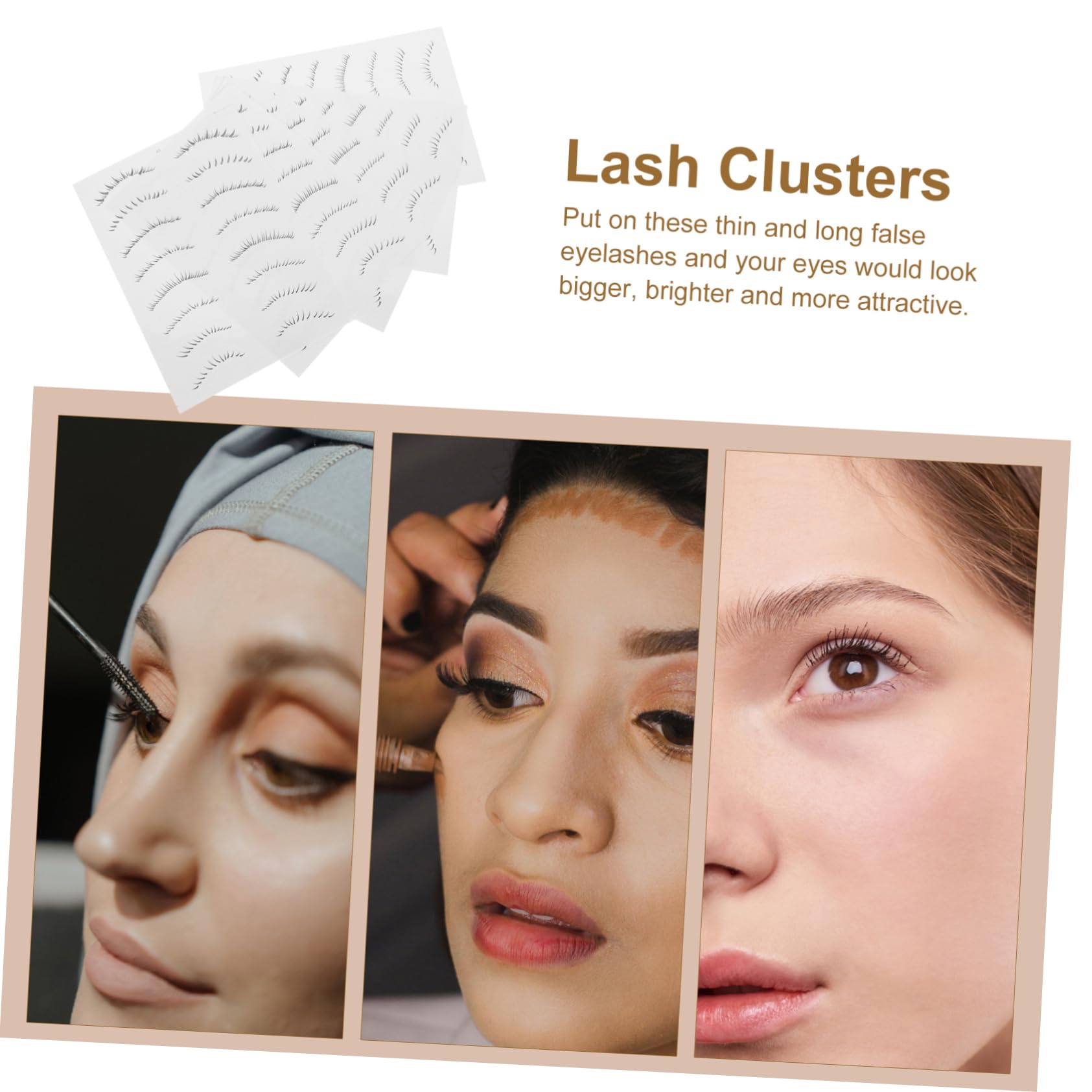 Gogogmee False Eyelash Stickers Sheets Lower Lash Tattoos for Women Natural Look Eyelash Extension Tattoos