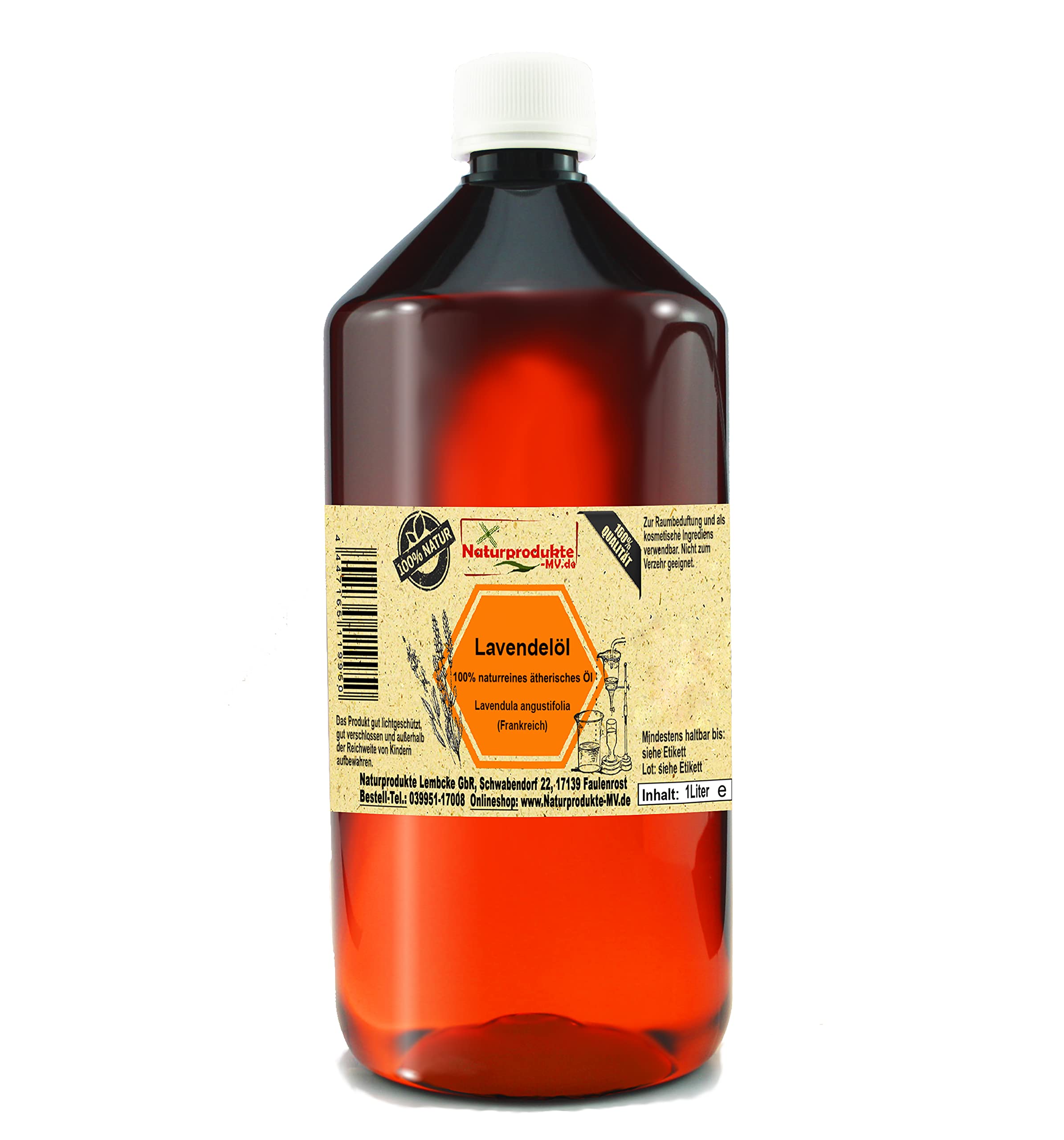 Lavendelöl (1000 ml) 100% naturreines ätherisches Öl Lavendel Öl