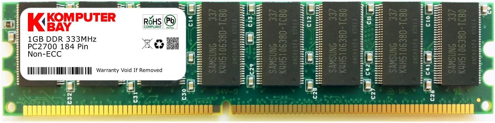 KOMPUTERBAY 1GB RAM Memory Upgrade for the Dell Dimension 2400 ( DDR-333, PC2700 ) 184Pin...