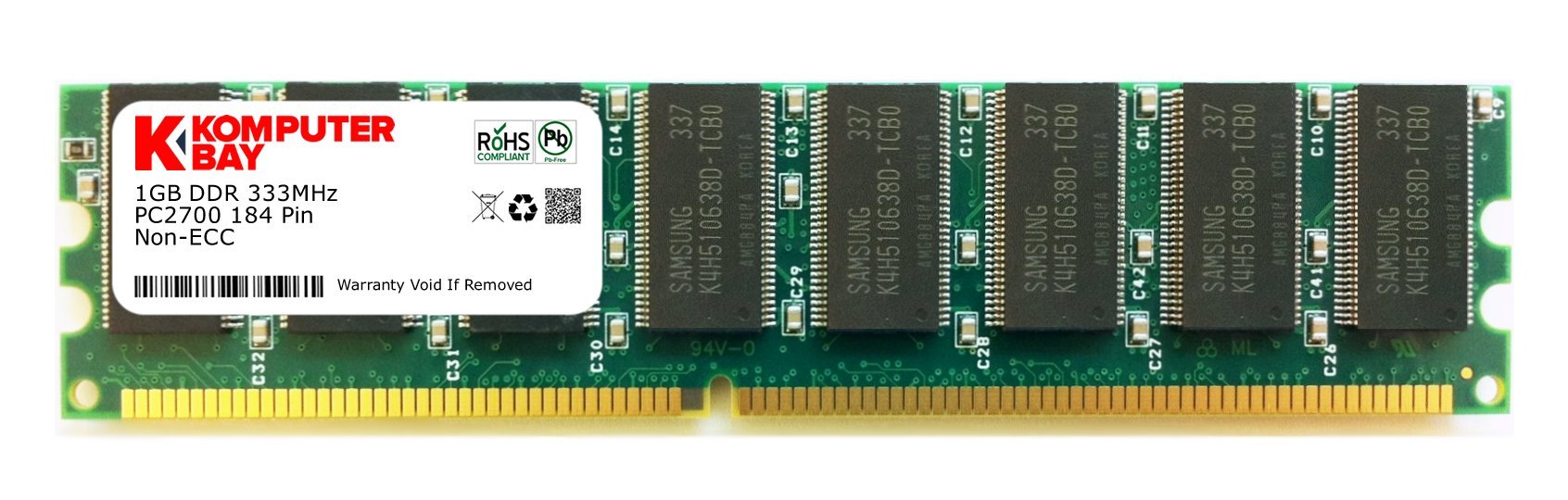 KOMPUTERBAY 1GB RAM Memory Upgrade for the Dell Dimension 2400 ( DDR-333, PC2700 ) 184Pin...