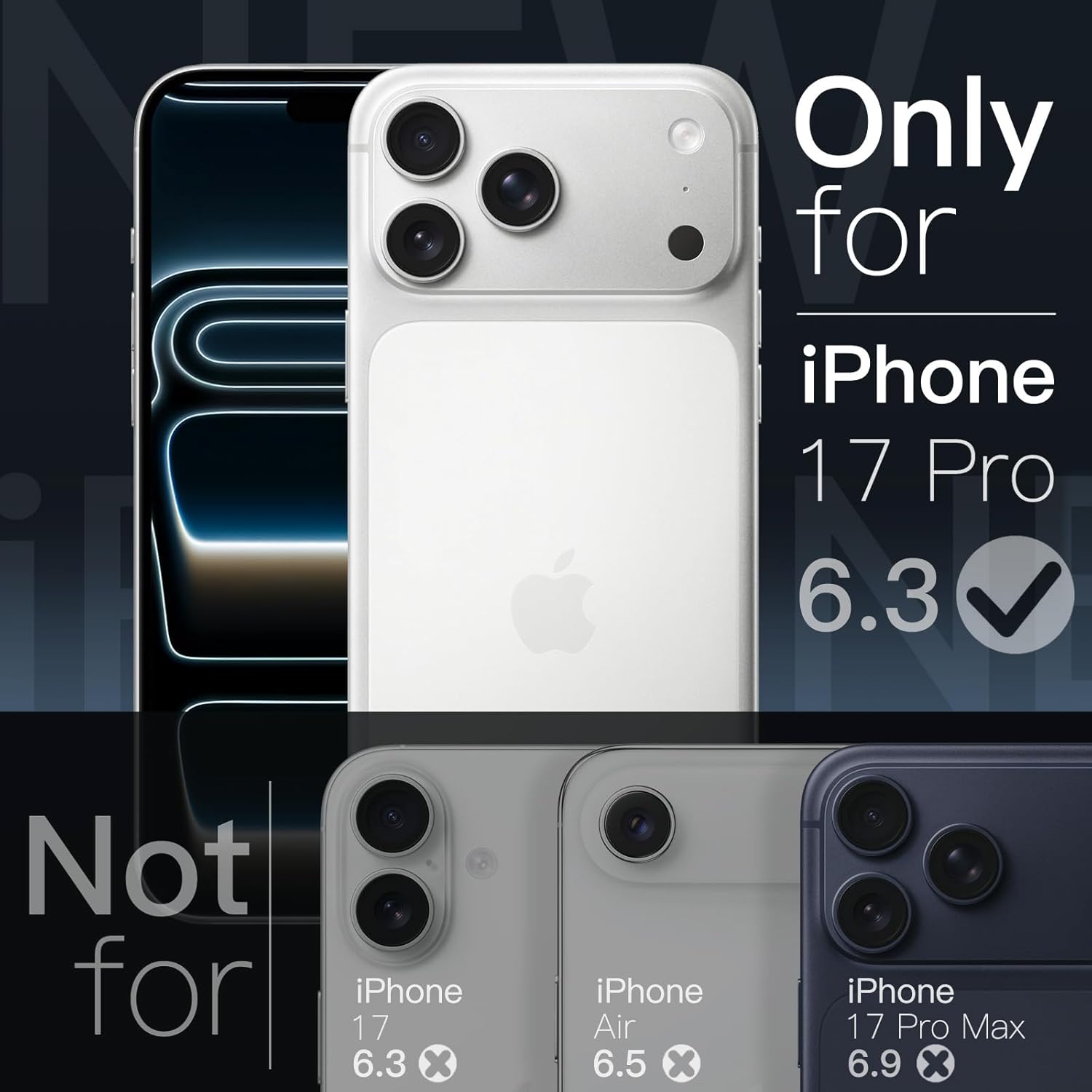 الأصلي - جيتك جراب رفيع لموبايل ايفون 17 برو 6.3 بوصة مع حماية... - view 2