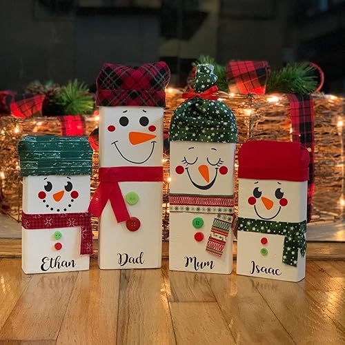 Miniatura 6 de Plantillas de cara de muñeco de nieve de Navidad de 5 pulgadas para pintar sobre madera, plantillas de dibujo de adornos de invierno reutilizables