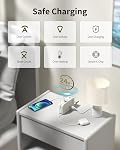 Barre de puissance avec USB C Station de recharge, 6FT Cord d'extension plat avec 2 Sorties & 5 USB Ports(3C&2A), USB Hub de recharge 20W PD Puissance de bureau pour appareils multiples, Maison, Bureau, Dortoir, Chambre