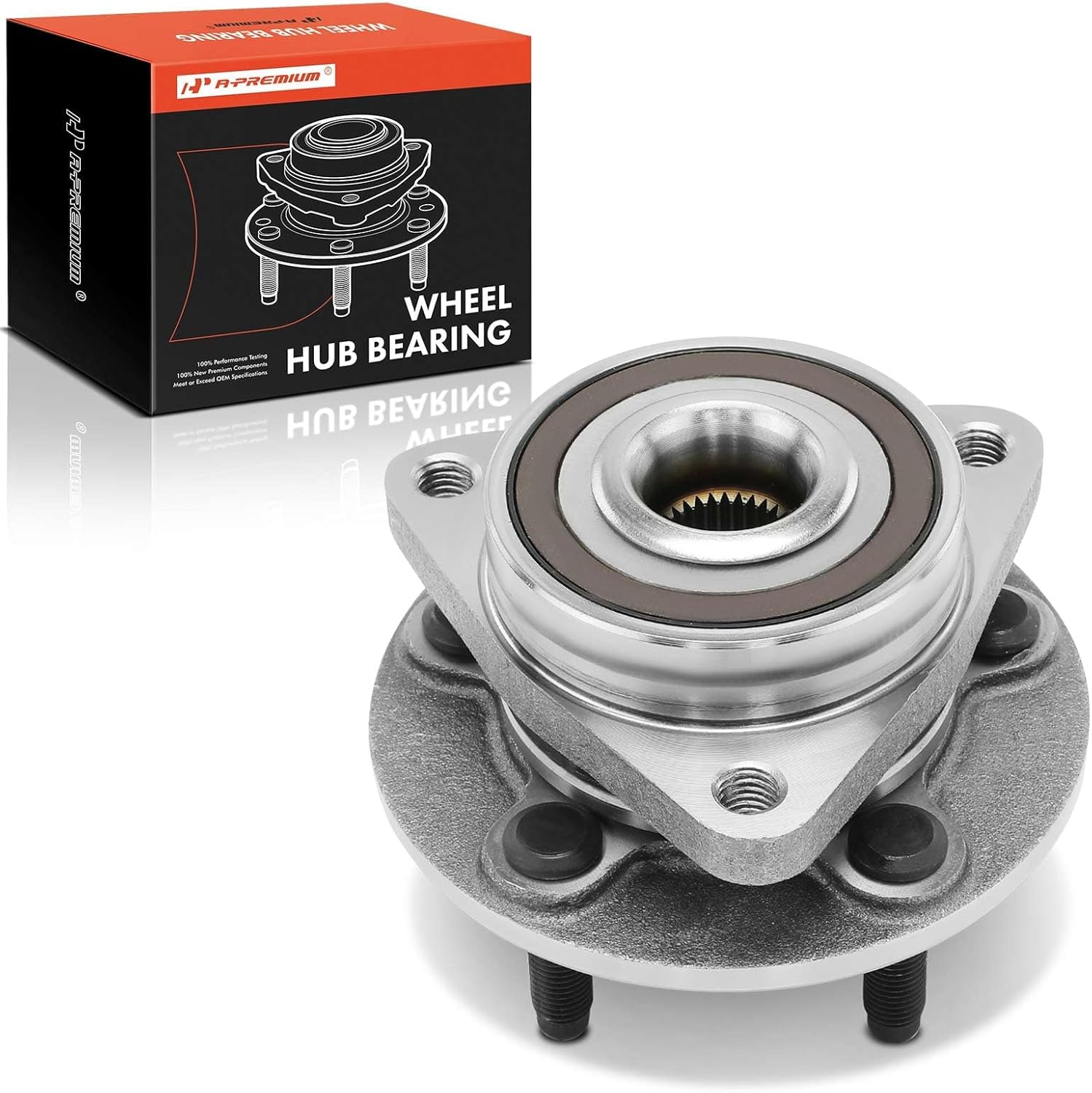 A-Premium [with 15 inches Wheel] Front Wheel Bearing and Hub Assembly with 5-Lug Compatible with Chevrolet Cruze 2011-2015, Cruze Limited 2016