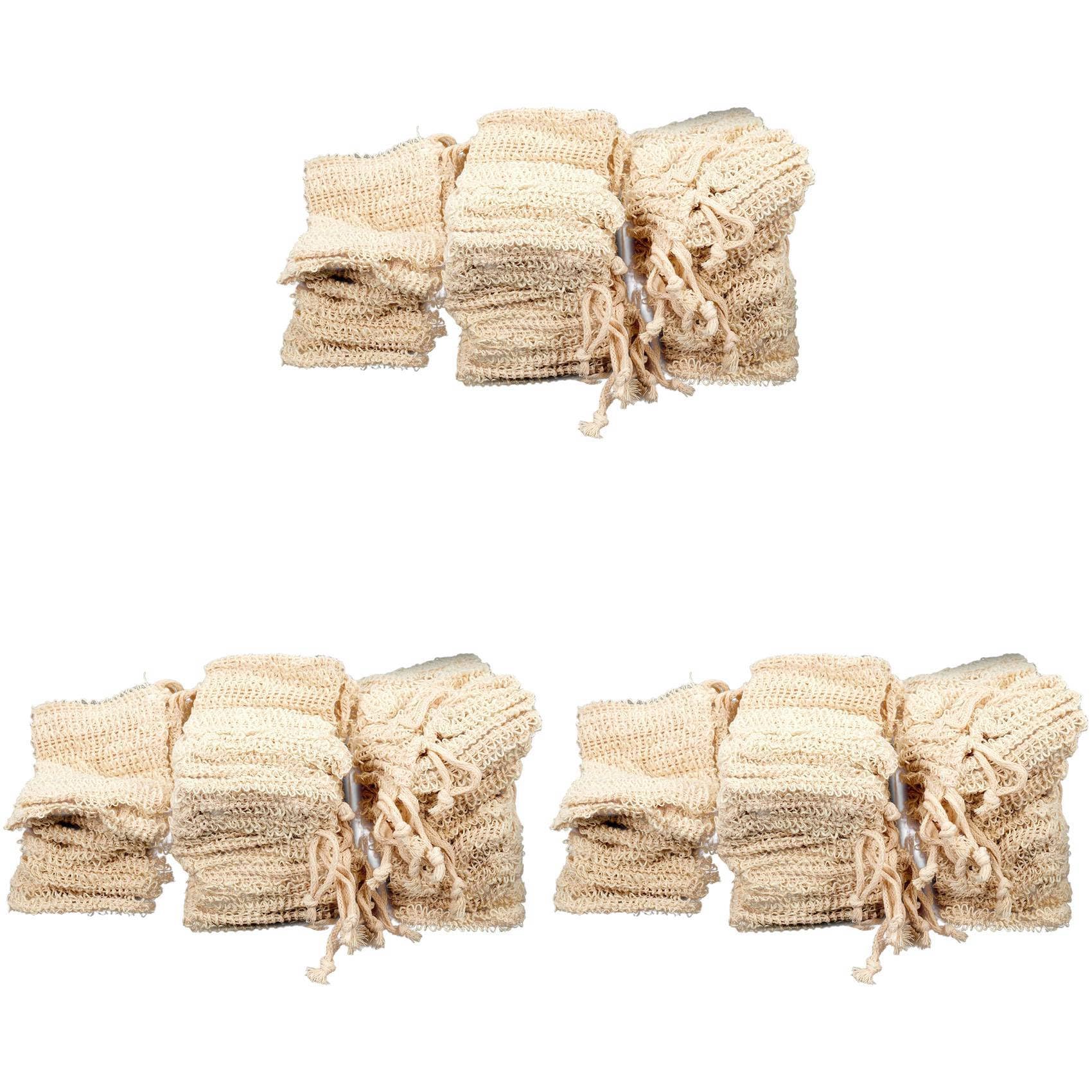 Hndhbfgrt Shower Bath Sisal Soap Bag Natural Sisal Soap Bag Exfoliating Soap Saver Pouch Holder 150Pcs