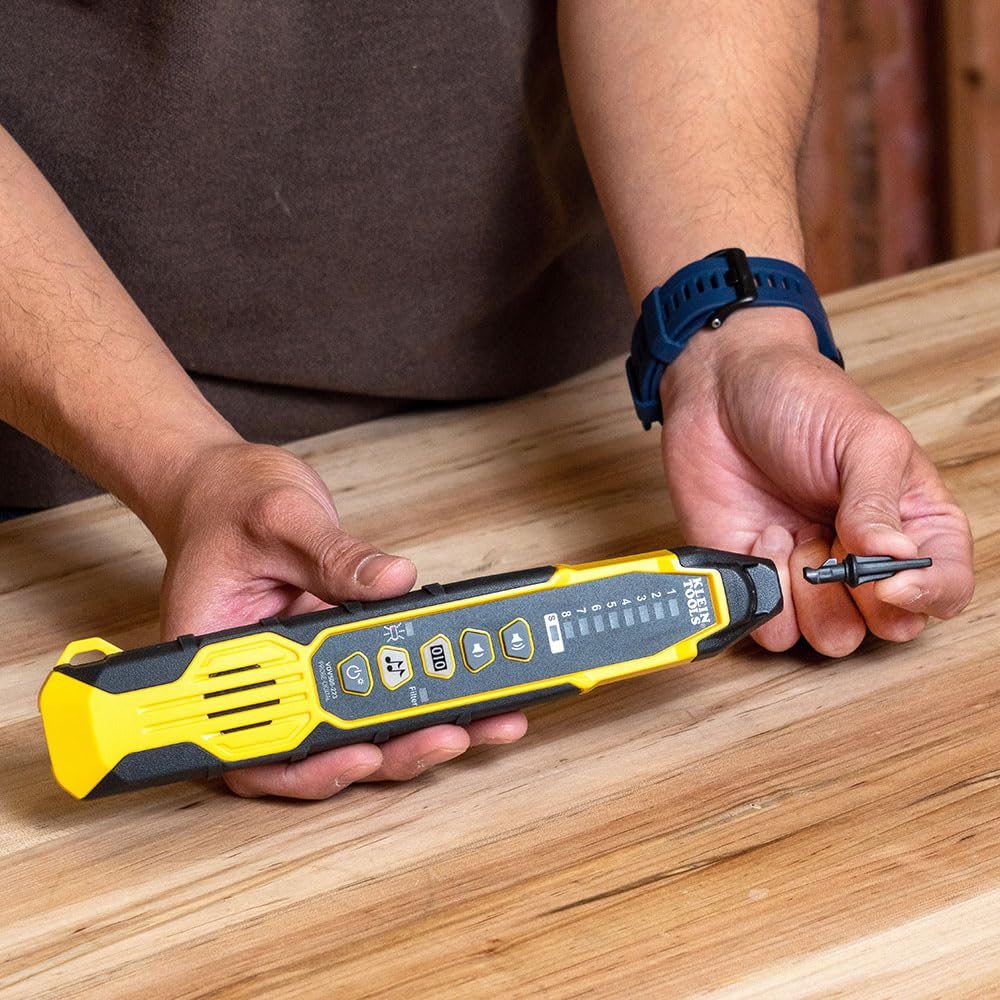 Klein Tools VDV500-223 Drutowa sonda cyfrowa z oświetleniem roboczym LED do Ethernetu, Internetu, telefonu, głośnika, koncentrycznego, wideo i transmisji danych RJ45, RJ11, RJ12