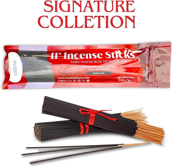Aroma Depot Rainforest Fantasy Exotic 11'' Incense Sticks. Approx. 85 to 100 Sticks Per Bundle, Each Natural Stick Burns for 45 mins to 1 Hour Each. Long-Lasting Guarantee 100% Pure