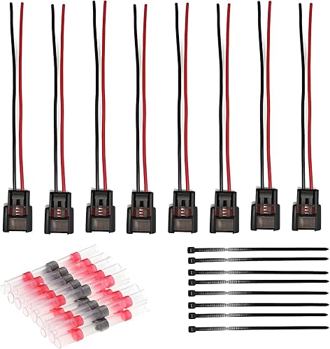 Miniatura 1 de Juego de 8 conectores de módulo de bobina de encendido para 4.6L 5.4L 6.8L Ford F150 F250 Mustang Modular Bobina de Encendido Pigtail Arnés Plug