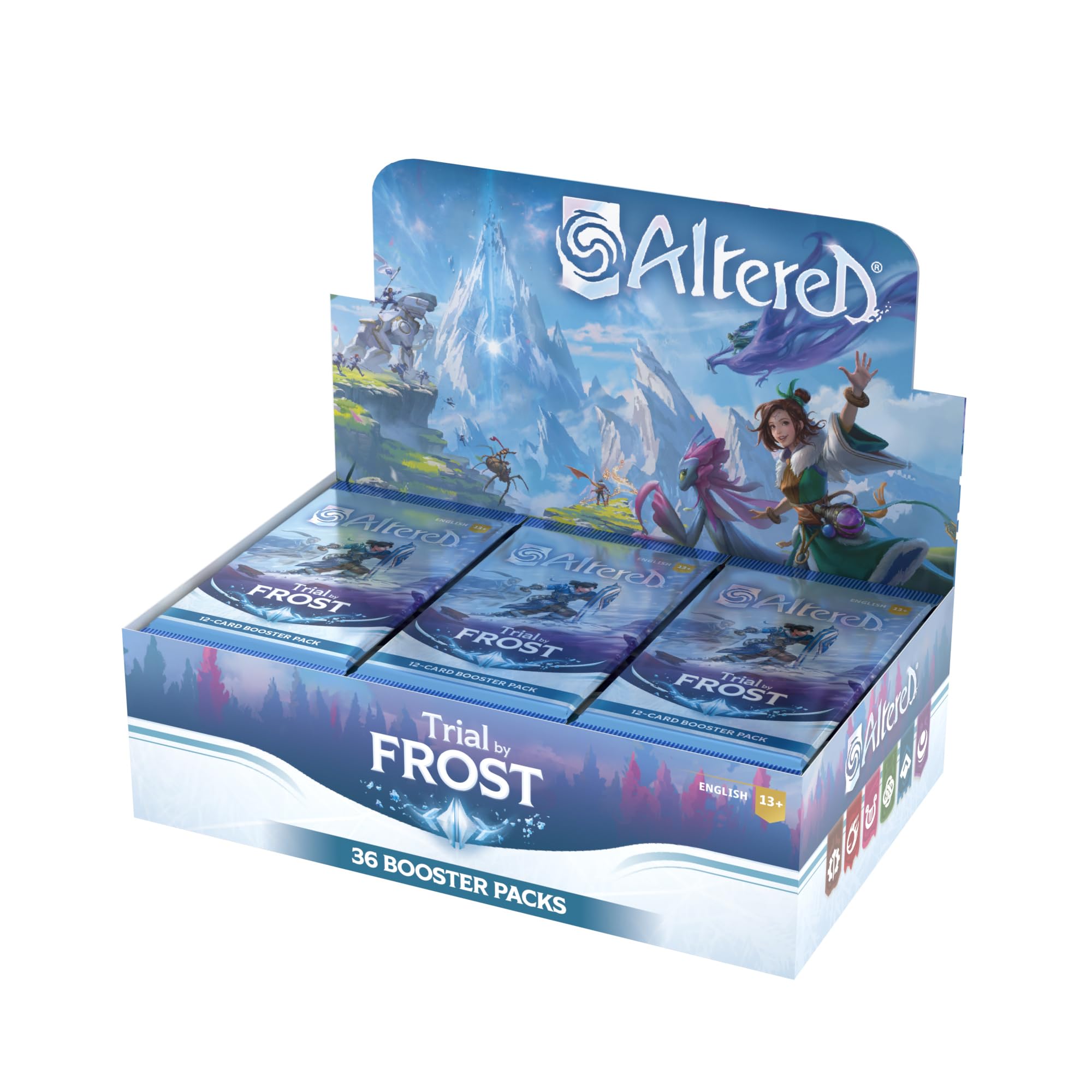 Equinox | Altered: Trial by Frost Booster |Caja de 36 Sobres | Juego de Cartas Coleccionable Estratégico | A Partir de 13 Años | para 2 Jugadores | 30 Minutos por Partida | Inglés