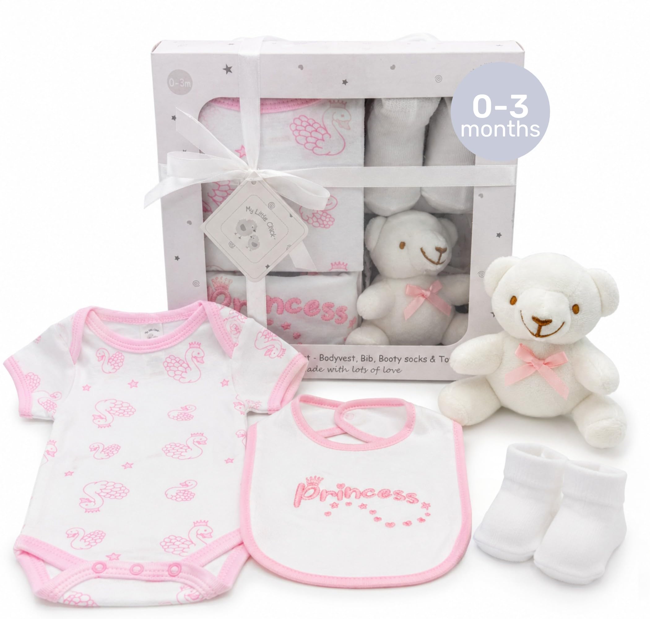 My Little Chick Baby Girl Hamper | Newborn Baby Essentials 0-3 Months