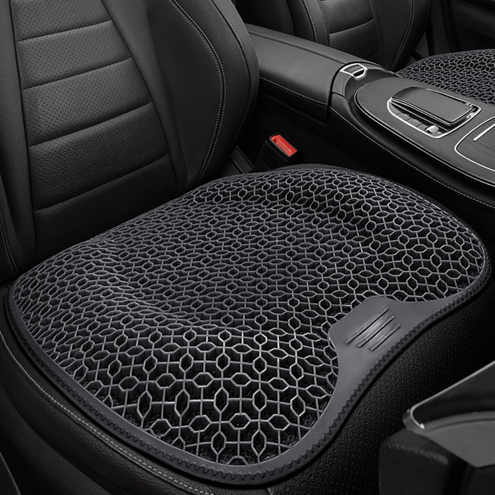 LSYQFB Car Seat Cushion for Opel Zafira Antara Mokka X Crossland X, Breathable Soft Comfort Non-Slip Car Gel Seat Cushion Honeycomb Structure Ergonomic Design