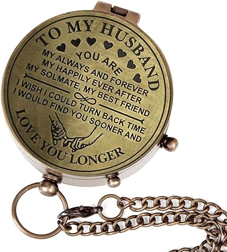 Miniatura 4 de Brújula, regalo para marido, aniversario, regalo de boda para él, regalo de novio a larga distancia, regalo de prometido I Miss You Regalo de