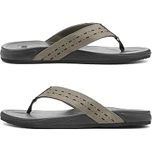 UBFEN Mens Flip Flops Sandals Rubber Water Summer Lightweight Comfortable Cushion Beach Outdoor