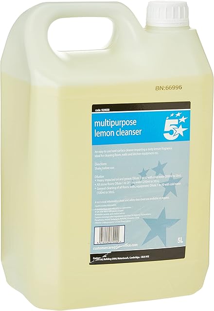 5 Star 929838 Multi Purpose Lemon Cleaner 5 Litre