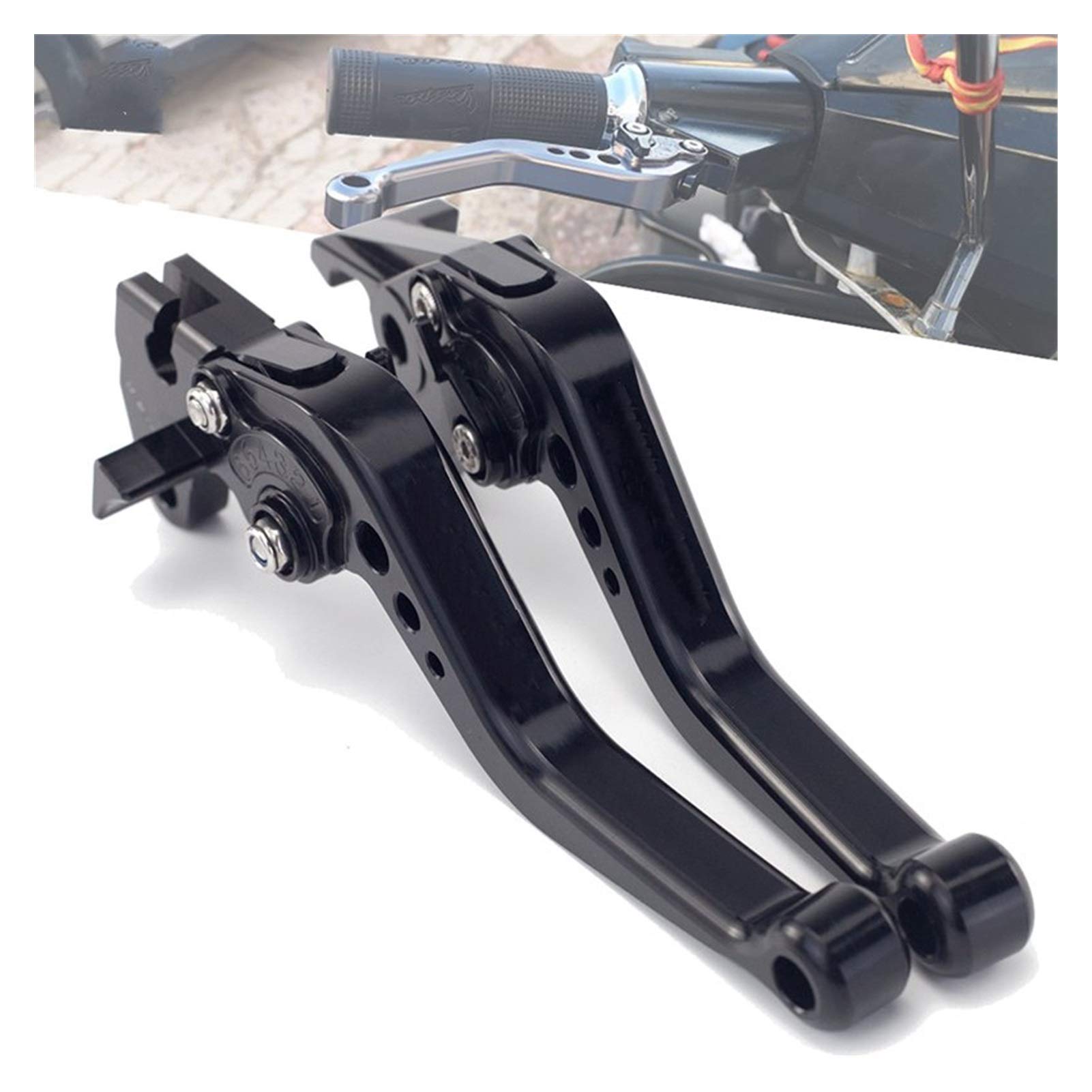 Leviers d'embrayage Freins à réglage Embrayage Guidon pour K&awasaki Z750 2007-2012 2011 2010 2006-2008 Z750S Moto Frein Embrayage (Color : Black, Size : Z750S)