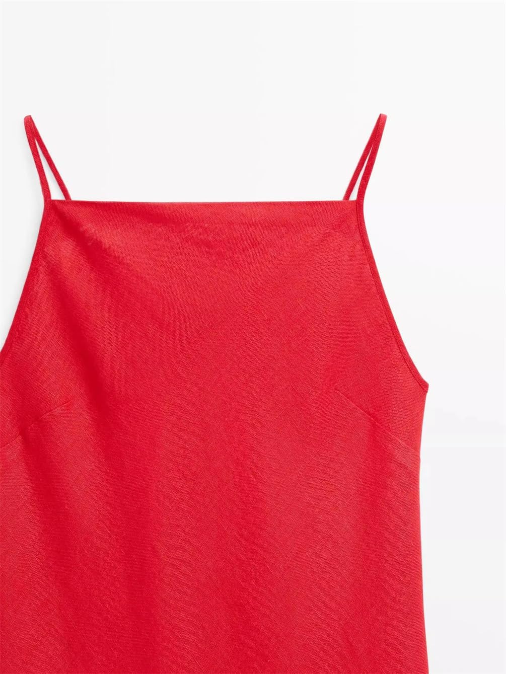 Women's Simple Square Collar Sleeveless Longtube Dress Straight Casual Daily Wear Basic Dress
