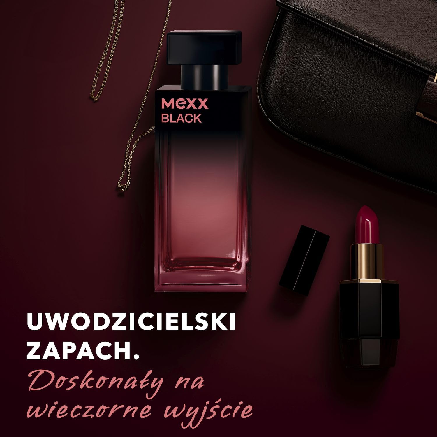 Mexx Black Woda Toaletowa dla Kobiet, o Kwiatowo-Owocowym Zapachu, 30 ml