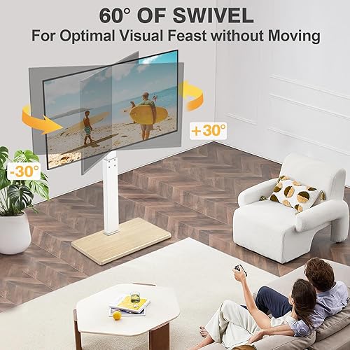 Miniatura 3 de Soporte de TV de piso para televisores de pantalla plana OLED LED de plasma de 32 a 75 pulgadas, soporte universal de TV de esquina con soporte