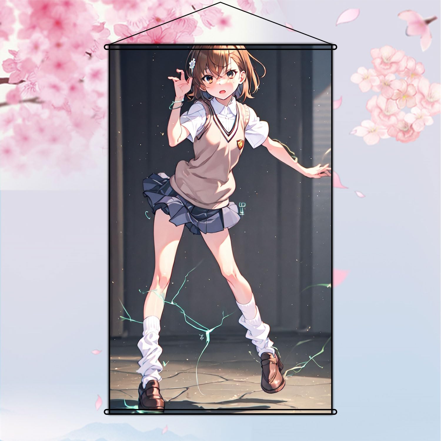 Amazon.co.jp: タペストリー とある科学の超電磁砲 御坂美琴 ポスター