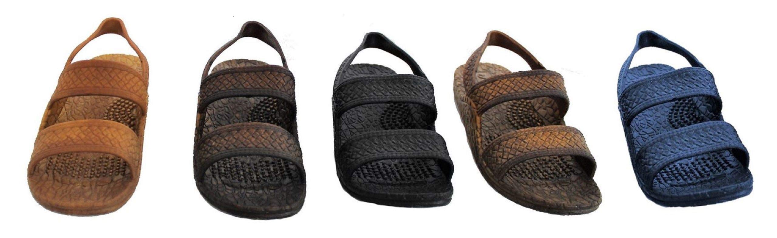 J-SLIPS HAWAIIJ-Slips Toddler Sandals with Back Strap - Comfortable Boys and Girls Jesus Jandals for Beach and Summer - Waterproof Hawaiian Slides in 12 Colors, Sandalias (Purple Poi, Tdl 8/9)