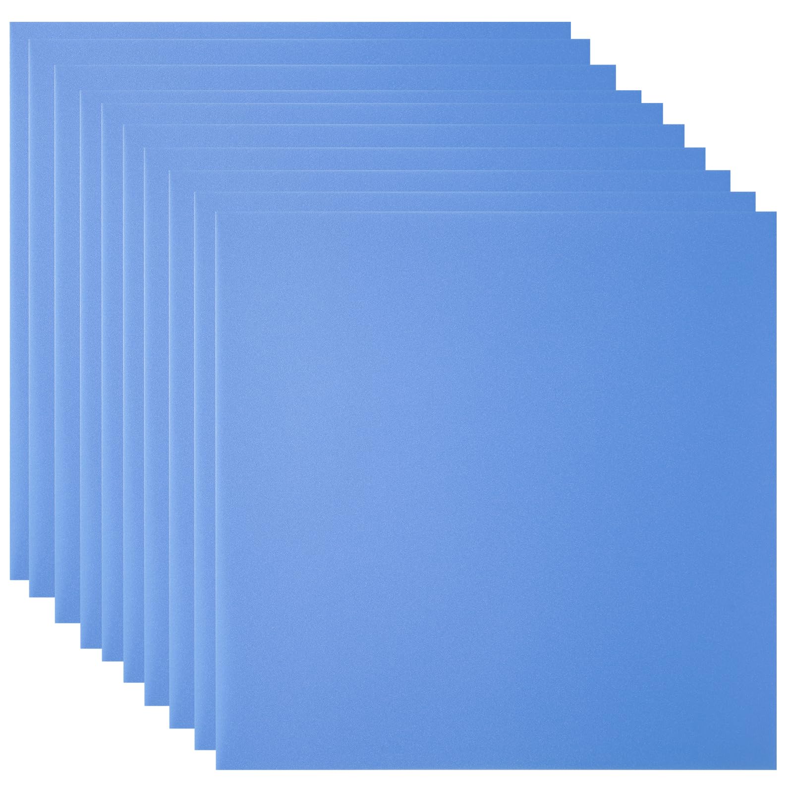 Green PVC Sheets - 10 Pack, 8x8" -12