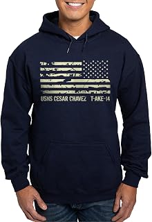 USNS Cesar Chavez Hoodie (Dark) Men's Dark Rgular Fit Hoodie