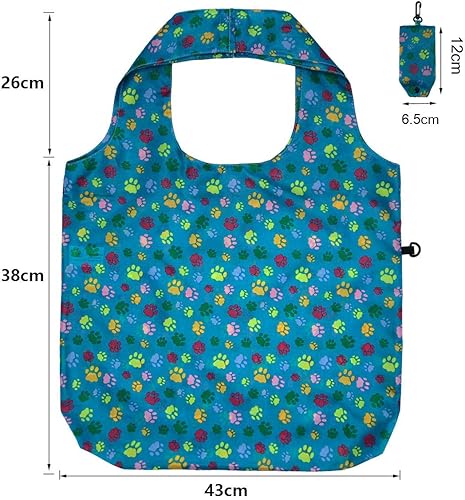 Miniatura 3 de HOLYLUCK Bolsas de comestibles reutilizables, bolsa de compras plegable resistente