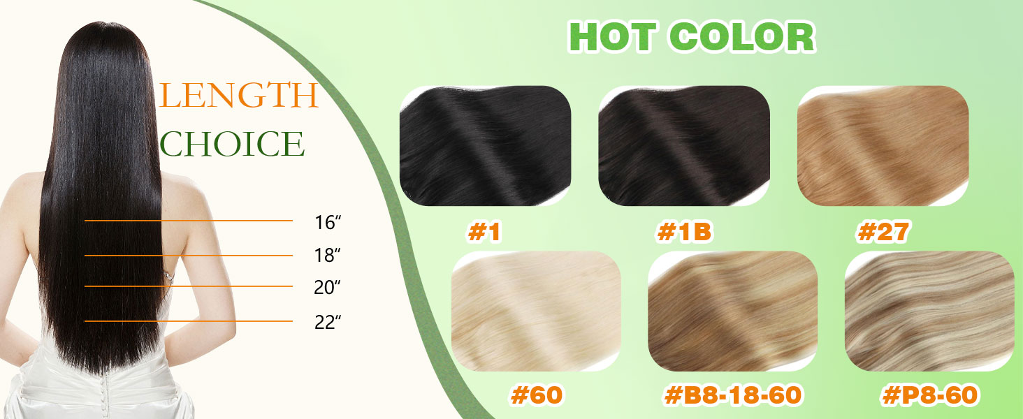 Amazon.com : Lovrio 220g 22 inch 9A Grade Clip in Human Hair 