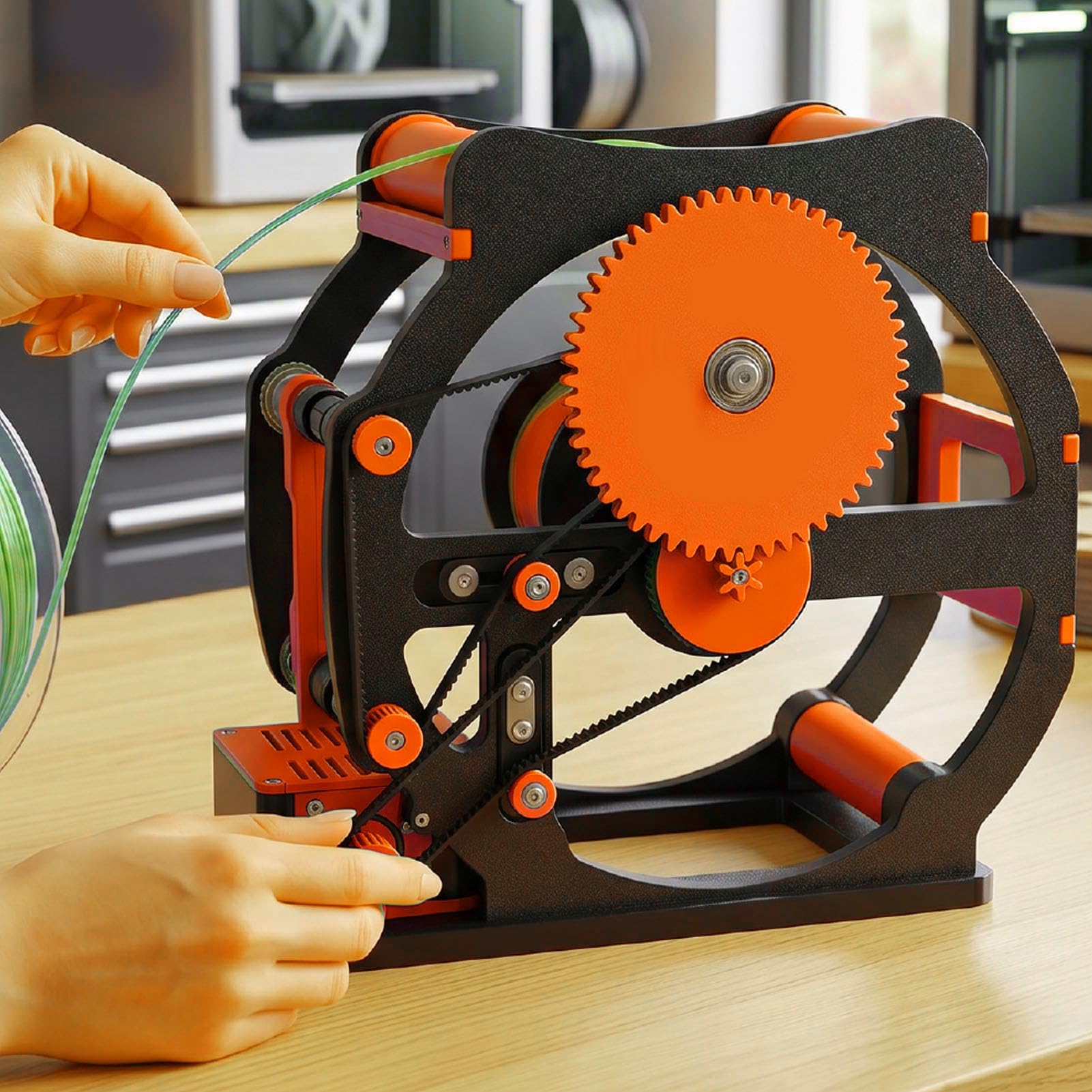 SIXRUN Elektryczny Przewijak Filamentu 3D, Silnik Krokowy NEMA17 (wtyczka