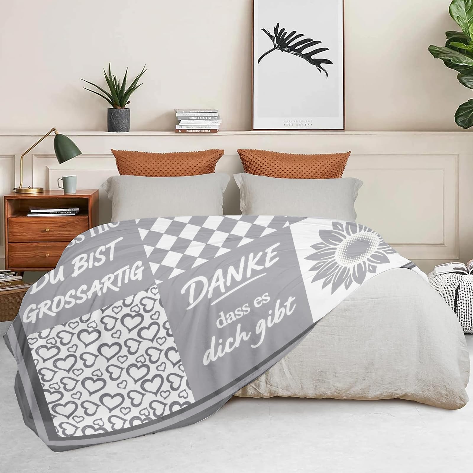 Geschenke für Frauen Kuscheldecke flauschig 150x200cm - Geburtstagsgeschenk für Freundin & Beste Freundin Geschenke, Herzensmensch Geschenk für Tante, Schwester - Flanell Sofadecke