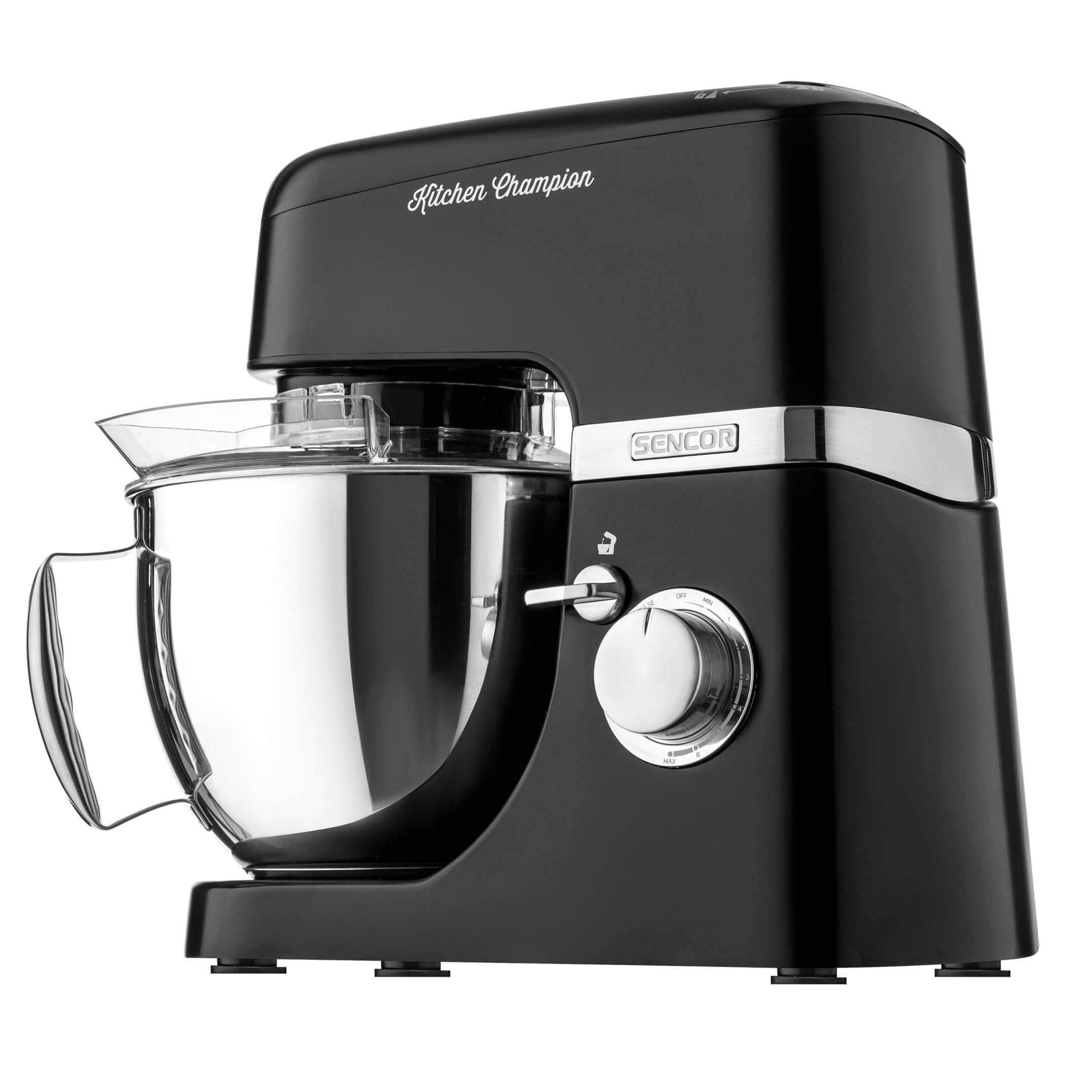 SENCOR STM 6359BK Stand Mixer | 1000W Heavy-Duty Motor with 6-Year Warranty | Full-Metal Body with Metal Gears | 3-Hub Design for Multi-Functional Mixing (Black, Pack of 1)-image-37