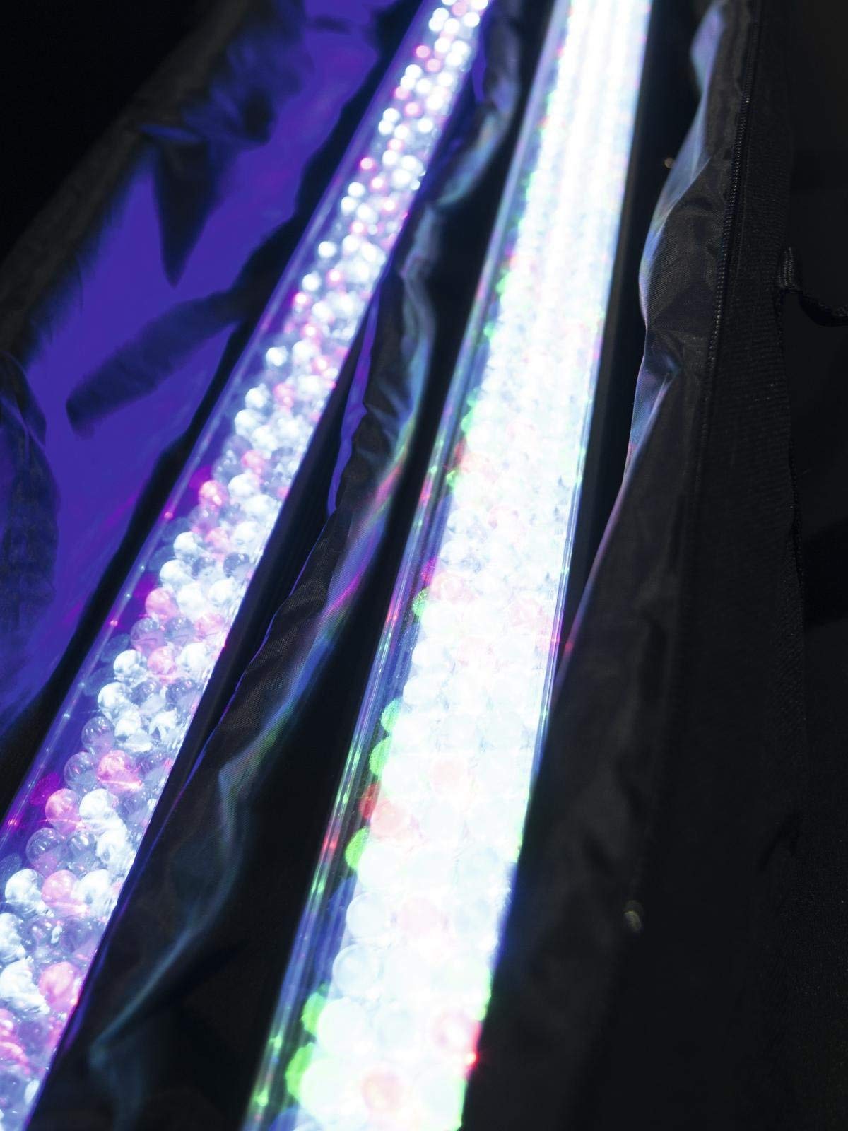 EUROLITE SB-12 Soft-Bag | Praktisches schwarzes Softbag für LED-Leisten (1 m Länge), verstellbare Trennwand