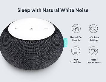 SNOOZ Travel Bundle - Original Charcoal Smart White Noise Sound Machine and Travel Case