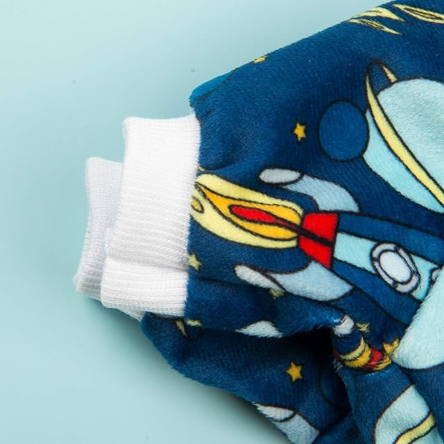 Foto 5 de 7 de CuteBone Traje suave para perros pequeños, pijamas para perros, abrigo para mascotas, ropa para gatos