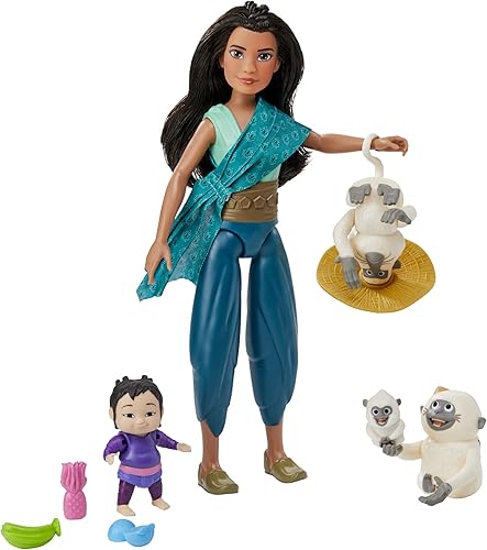 Miniatura 7 de Disney Princess Raya y el último dragón, Raya, Ongis y NOI, ropa y accesorios de moda para muñecas, juguete para niños de 3 años en adelante