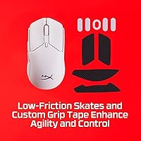 Vista 8 de HyperX Pulsefire Haste 2 Mini - Ratón inalámbrico para juegos para PC compacto y ligero Bluetooth 2.4GHz Blanco