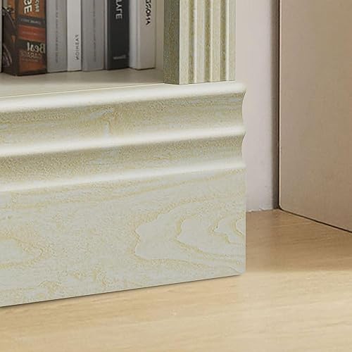 Miniatura 9 de JAHRSTIM Halston Multi-Depth Bookcase, Adjustable Storage Open Display Shelving Unit for Home and Office Space, 31.5”L x 15.75”W x 72.8”H, Cream