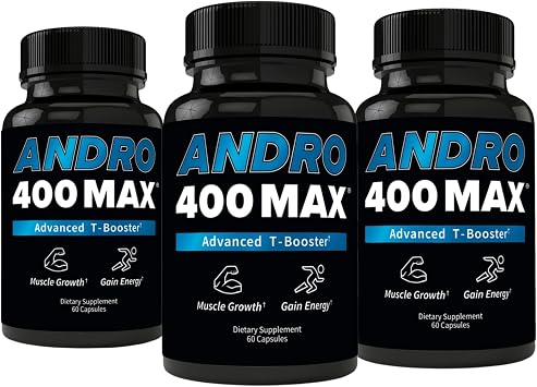 Andro400 Max Advanced T-Support & Nitric Oxide Booster Traditional Tongkat Ali 1001 Extract with L-Arginine & L-Citrulline Supports Circulation and Physical Performance 180 Capsules