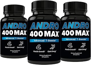 Andro400 Max (3 Pack, Max Testosterone Booster)