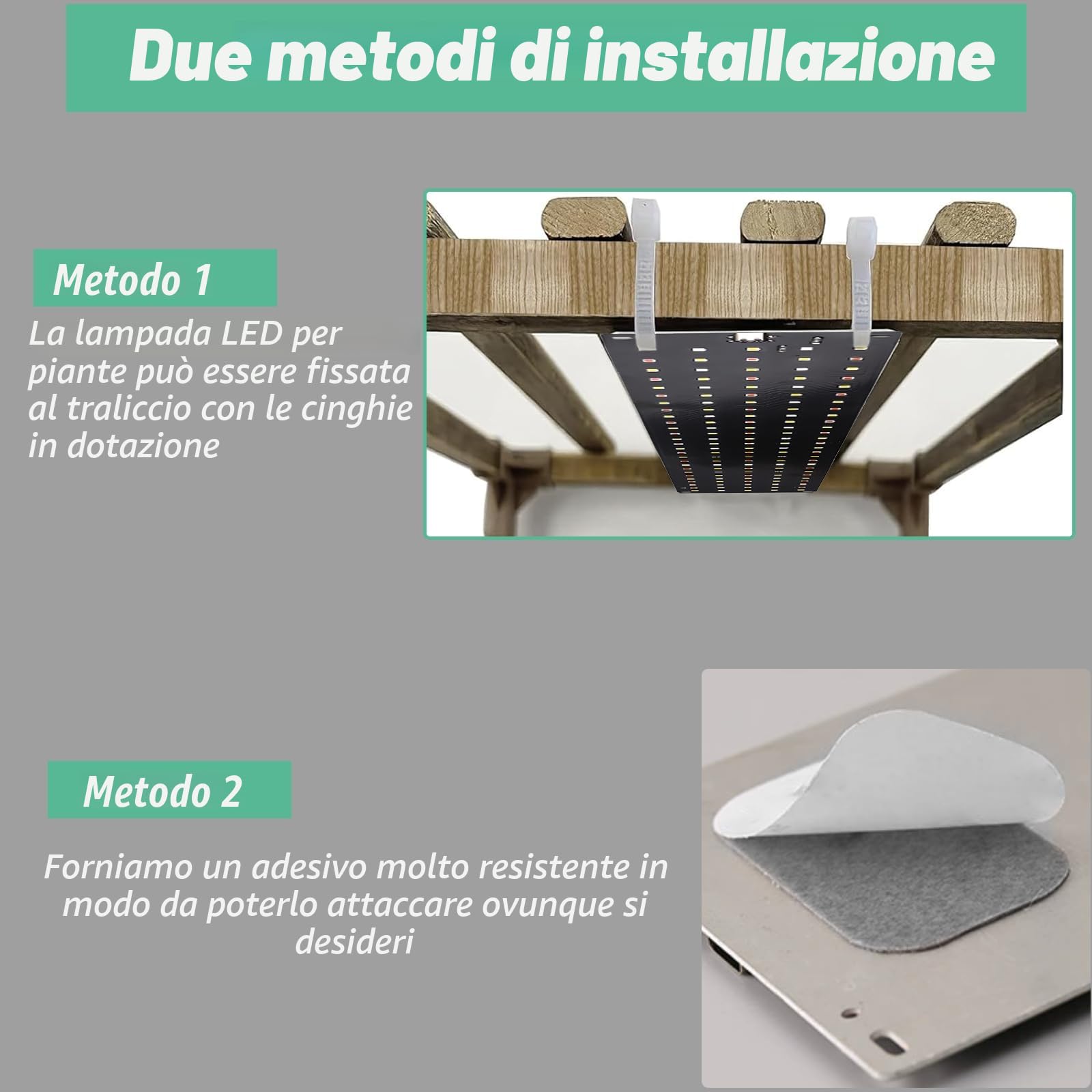 2 pezzi Lampada per Piante, 270 LEDs Spettro Completo Lampada Piante Coltivazione da Interno con Timer, 3 modalità di illuminazione regolabili, 10 Regolazioni di Luminosità