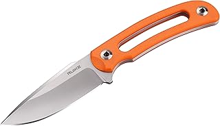 Fixed Blade Knife Tactical Folding Military Small Camping Knife 14C28N Steel Full Tang EDC Utility Pocket knife with Sheath Army Hunting Fishing Hiking Survival Knife for Men Police Outdoor Tools F815 - Ruike