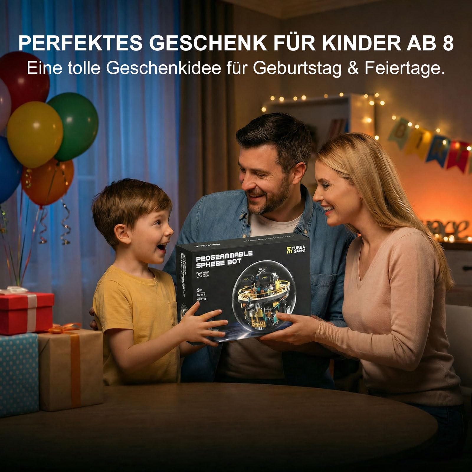 Roboter Bausatz ab 8 Jahren, Programmierbarer STEM Roboter, 804 Teile Technik Spielzeug, APP & RC Steuerung, Sphärischer RC Roboter für Kinder, 17 LED Ausdrücke, Lernspielzeug