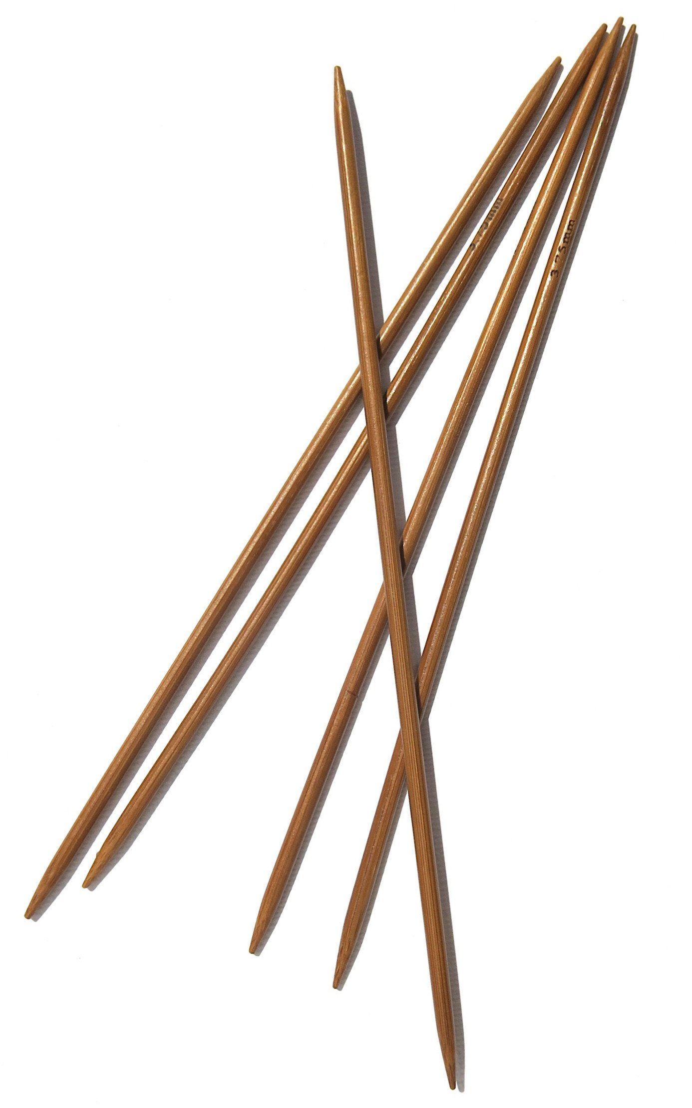 Adf 15Cm (6'') X 3.75Mm Double Pointed Bamboo Knitting Needles 5Pcs