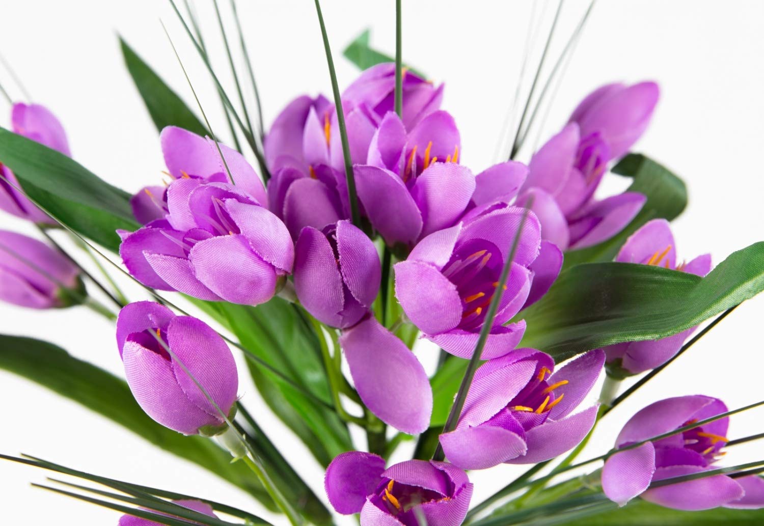 Amazon.de: Seidenblumen Ro Krokusbusch 28cm lila PM Kunstpflanzen  Kunstblumen knstlicher Crocus Krokus Blumen Pflanzen
