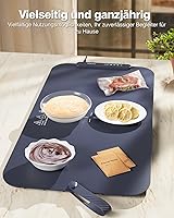 Vista 7 de Food Warming Mat, iTRUSOU 27.5x16'' Electric Warming Tray with 7 Temp-Settings, 1-99h Flexible Timer, Switchable °F/°C, Rollable Food Warmer Keep